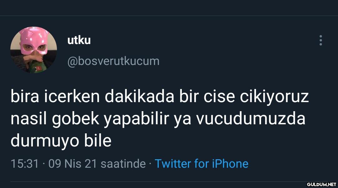 utku @bosverutkucum bira...