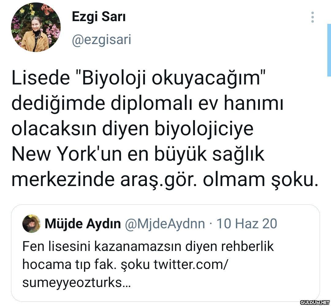 Ezgi Sarı @ezgisari Lisede...