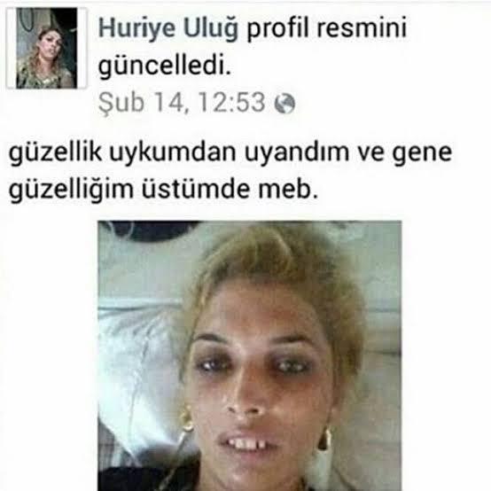 Huriye ablamızı...