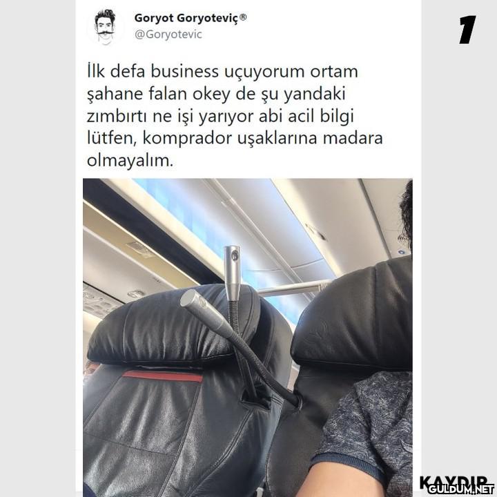 Uçak koltuğunda bulunan...