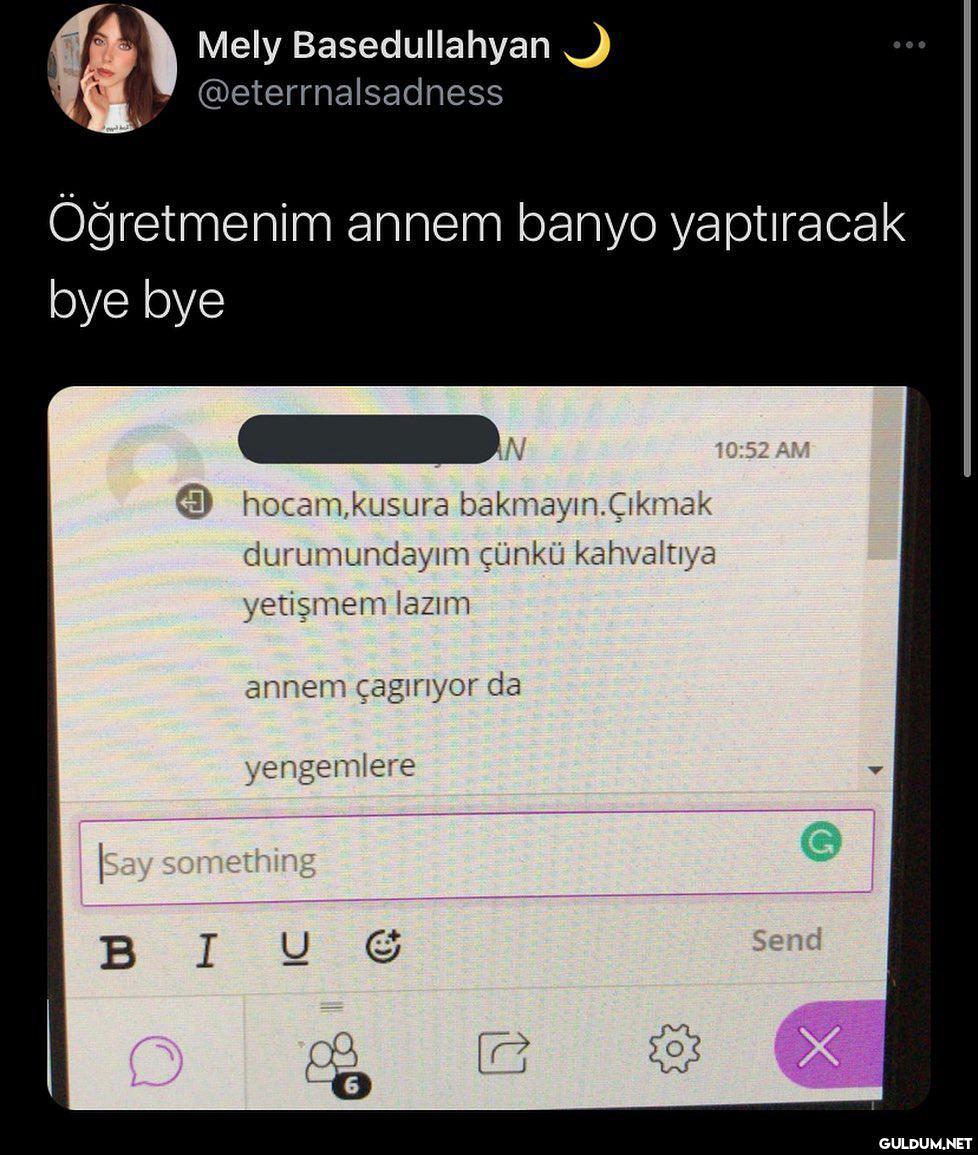 baybay komtanim annem...