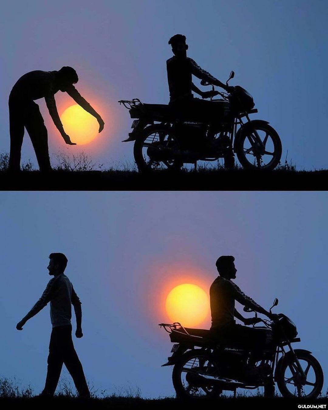 Güneş ile harika kareler...