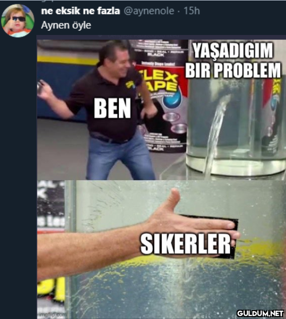 ne eksik ne fazla...