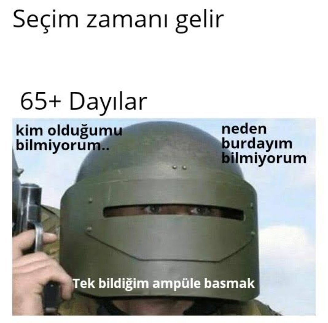 Seçim zamanı gelir 65+...