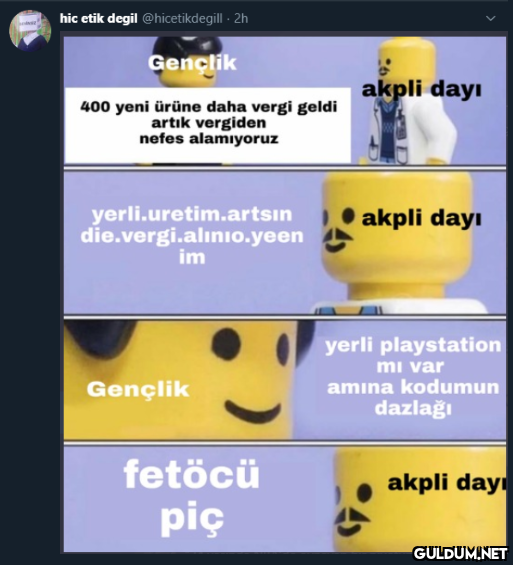 hic etik degil...