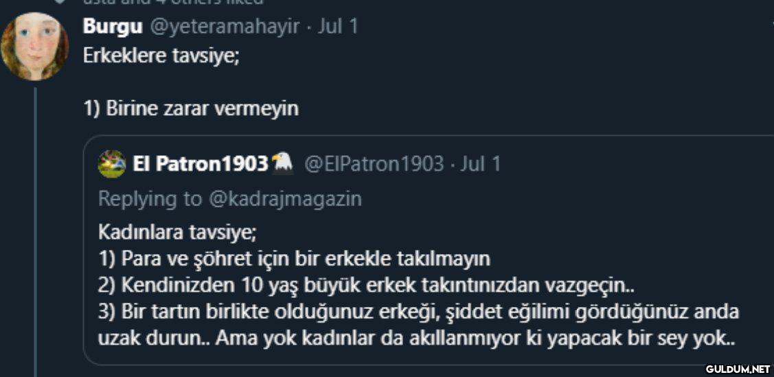 Burgu @yeteramahayir · Jul...