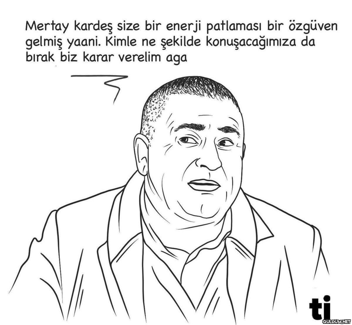 Mertay kardeş size bir...