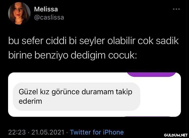Melissa @caslissa bu sefer...