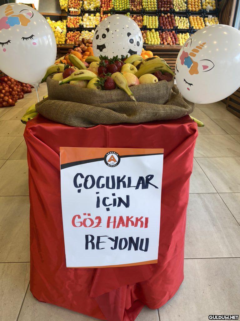 Bazı marketlerin yaptığı...