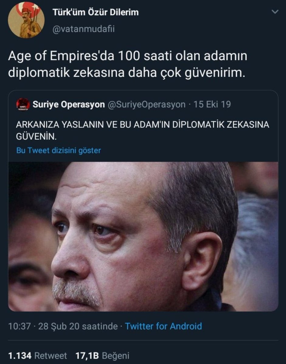 Türk'üm Özür Dilerim...