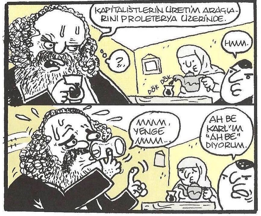 Yaklaşan çaydanlığın...
