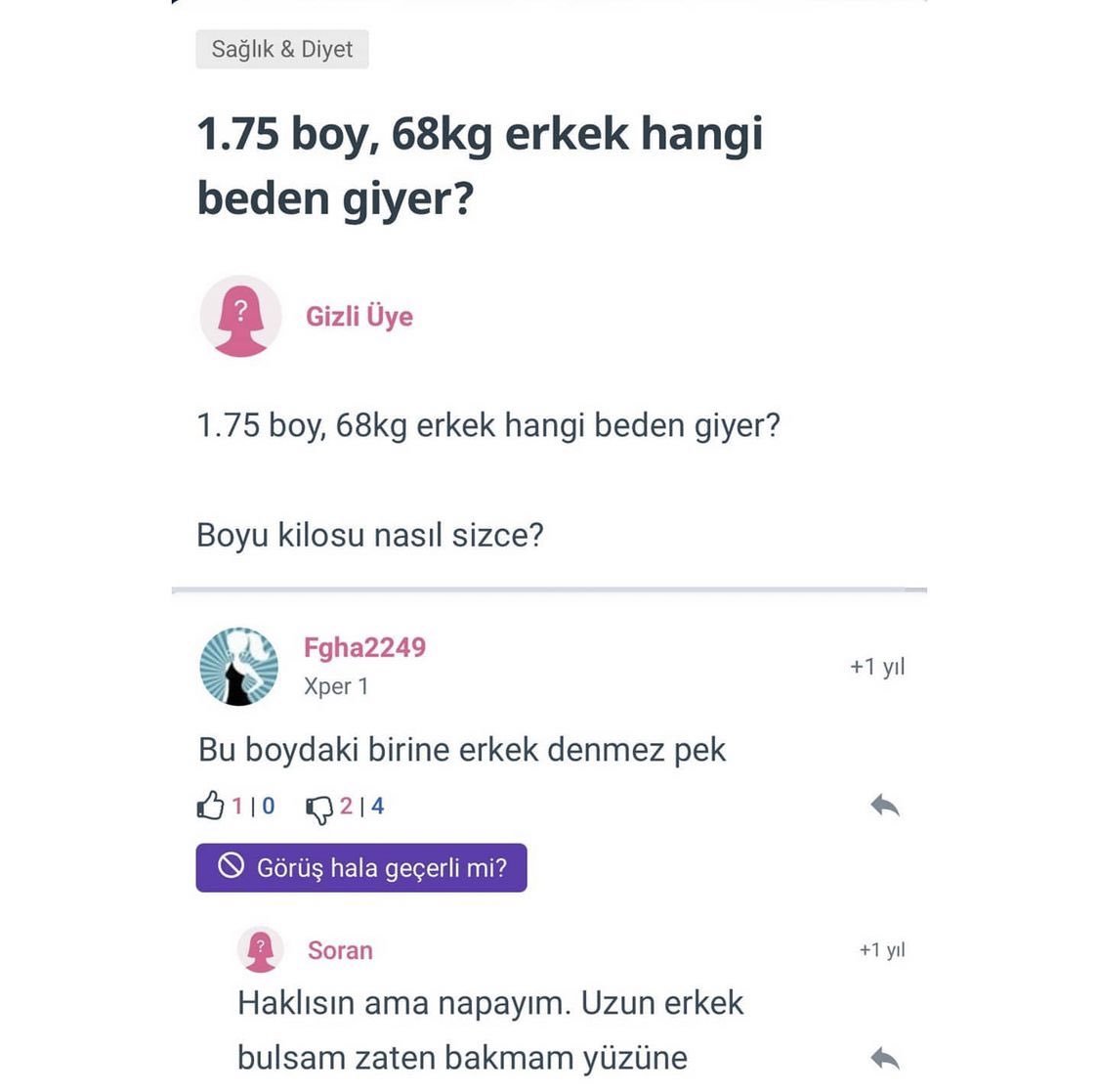 Sağlık & Diyet 1.75 boy,...