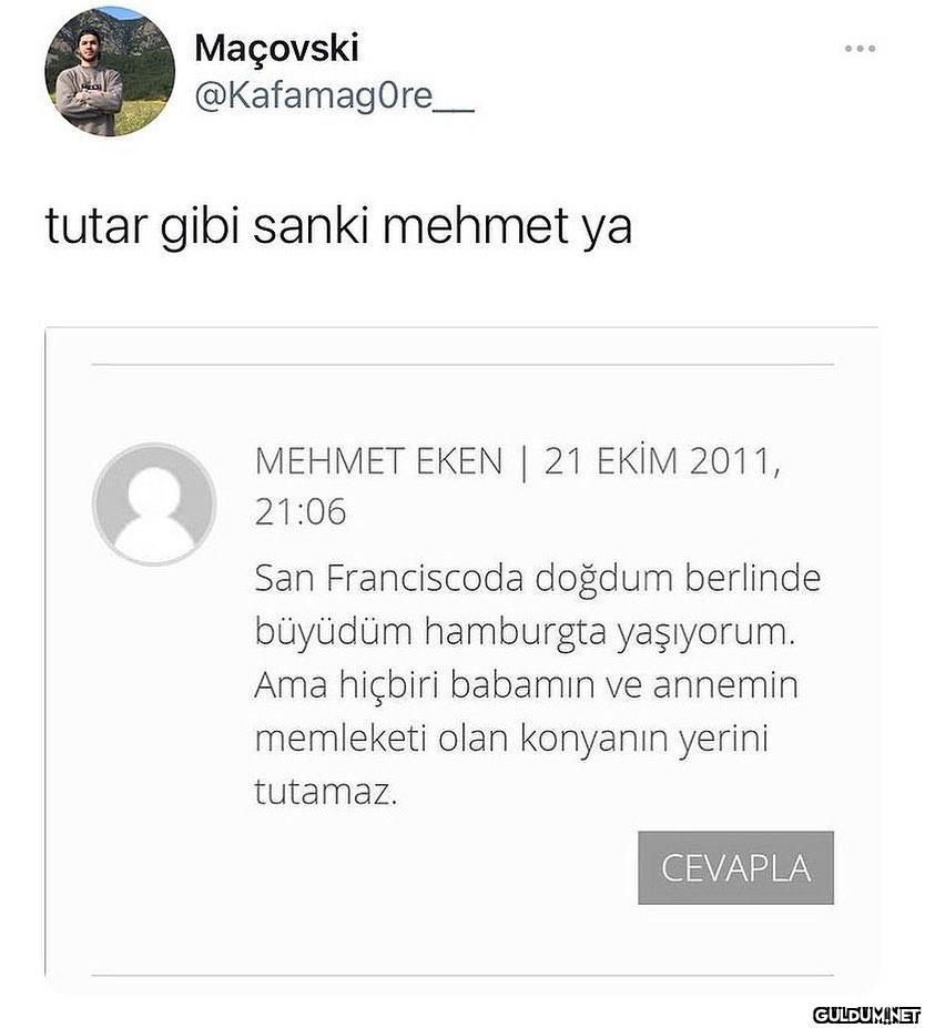 Maçovski @KafamagOre tutar...