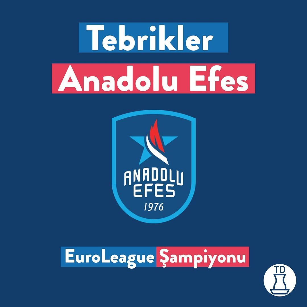 Tebrikler Anadolu Efes...