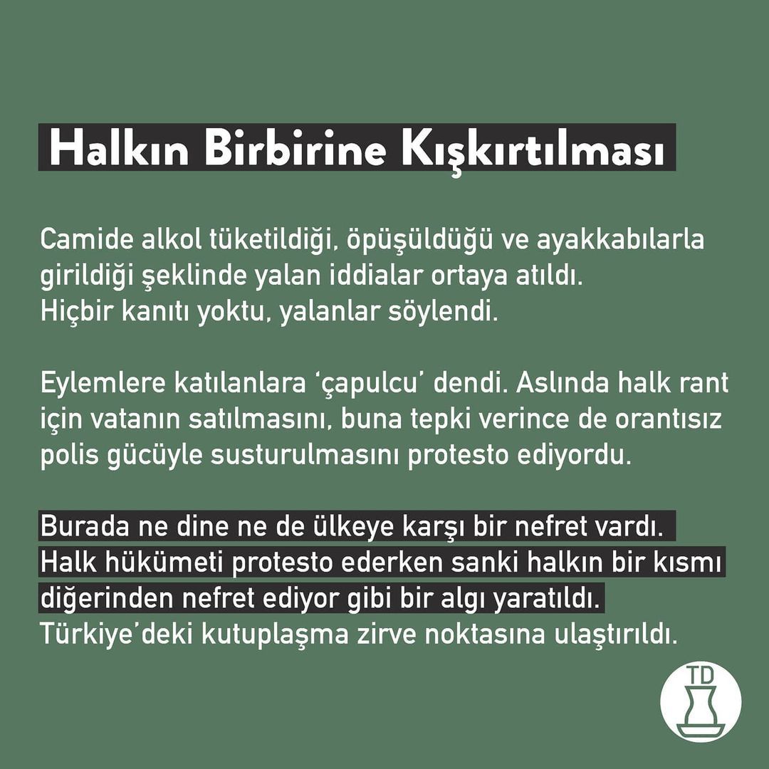 Bugün Gezi Parkı...