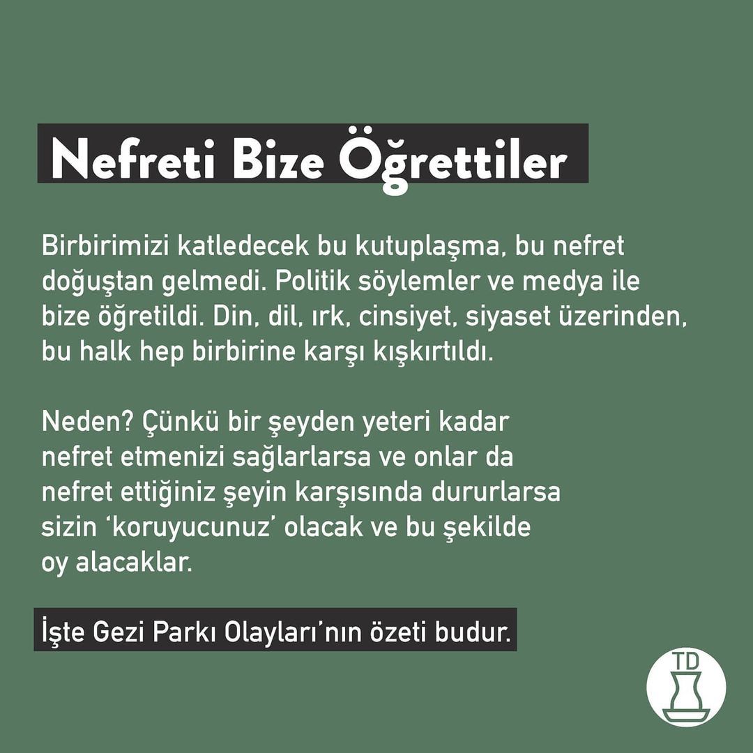 Bugün Gezi Parkı...