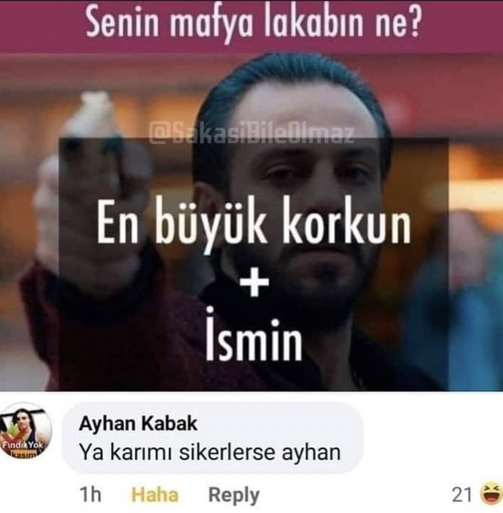 Senin mafya lakabın ne?...