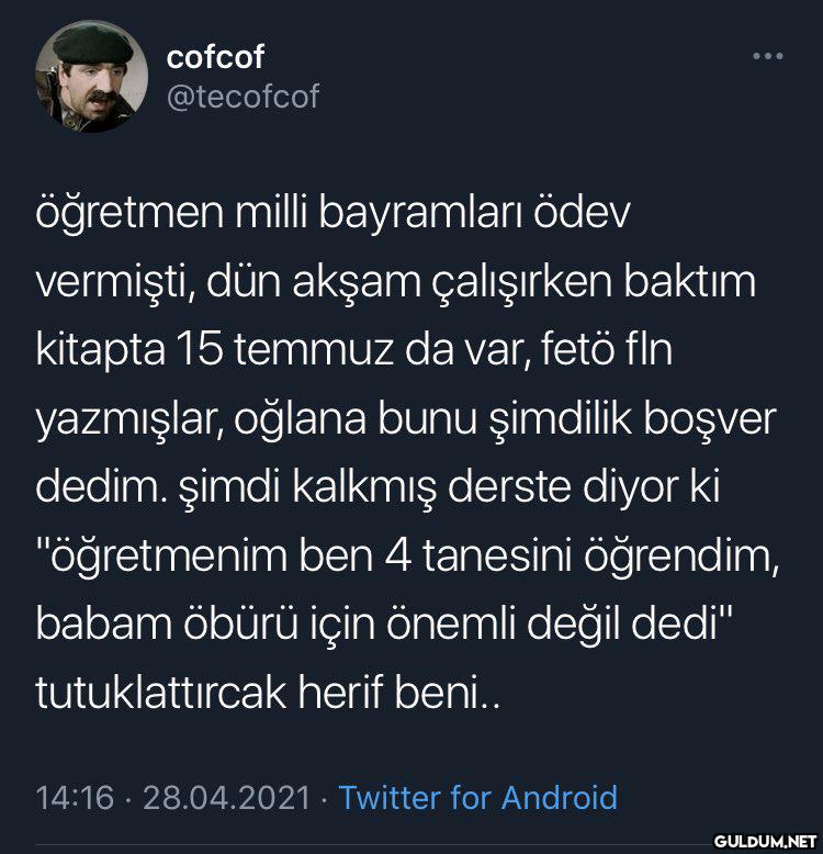cofcof @tecofcof öğretmen...