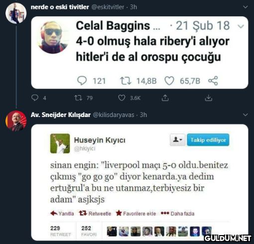 nerde o eski tivitler...