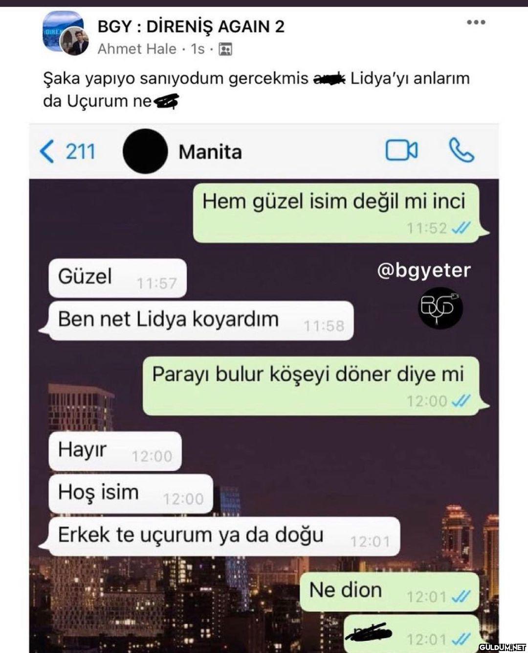 Hıdırcannnn  BGY : DİRENİŞ...