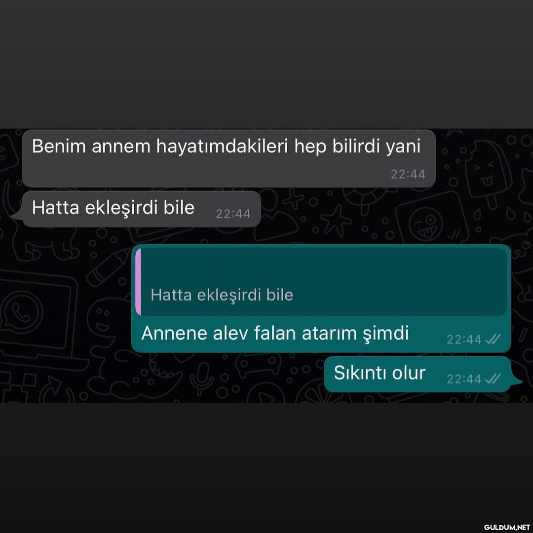 Benim annem...