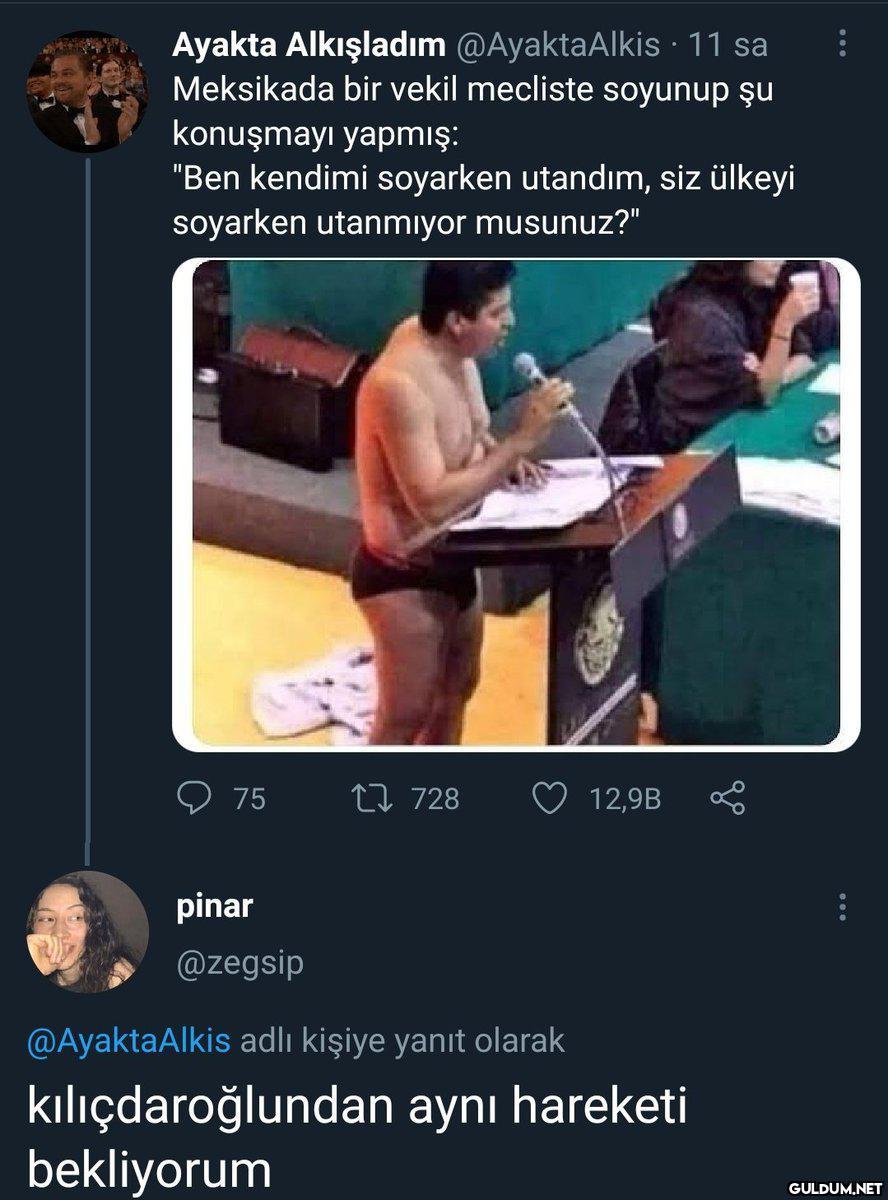 Ayakta Alkışladım...