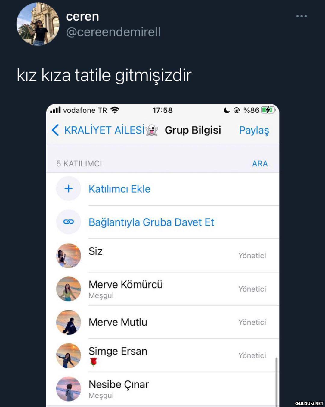erkekler olarak...