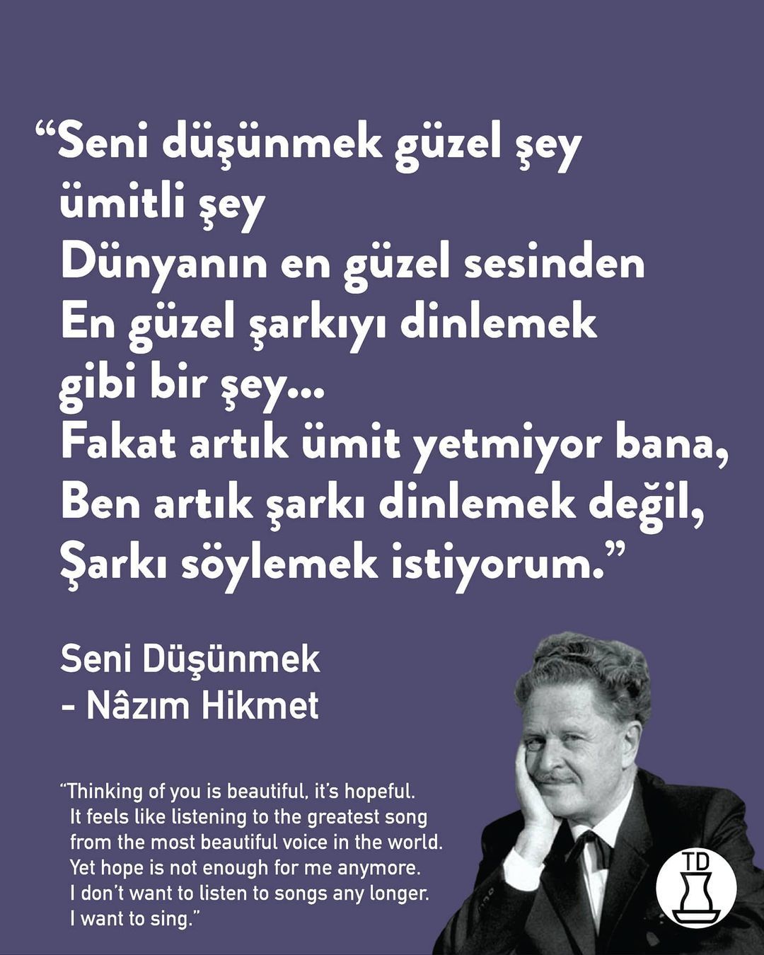 Bugün Nâzım Hikmet’in ölüm...