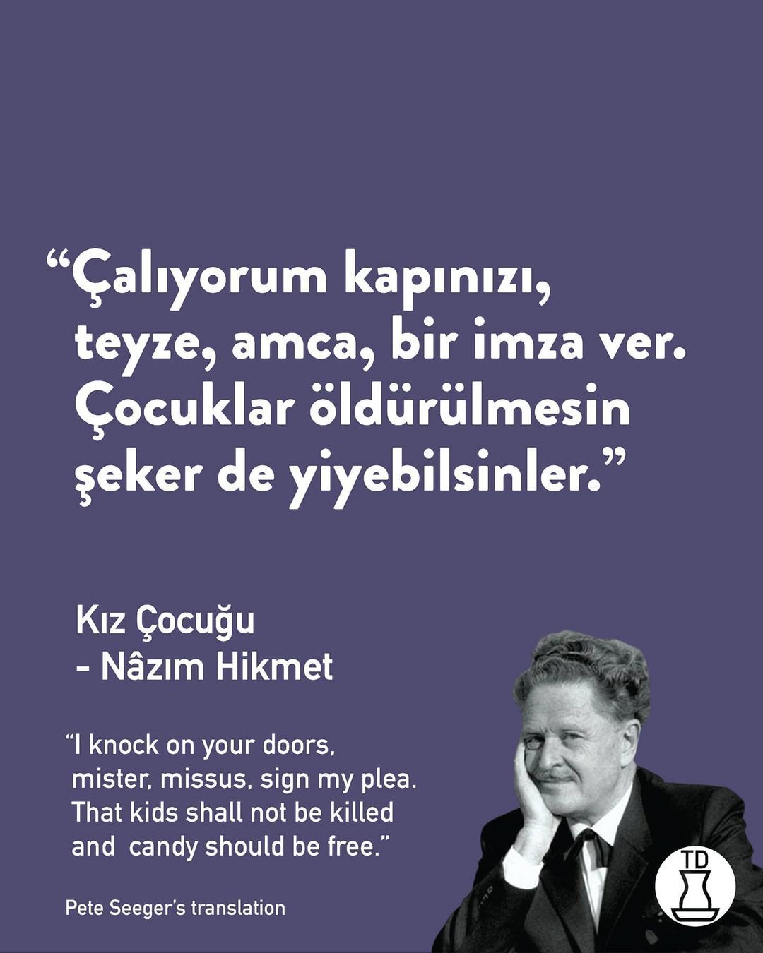 Bugün Nâzım Hikmet’in ölüm...