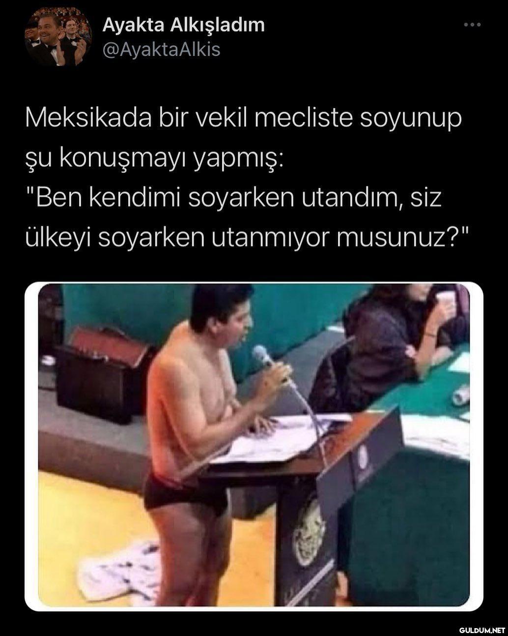 Ayakta Alkışladım...