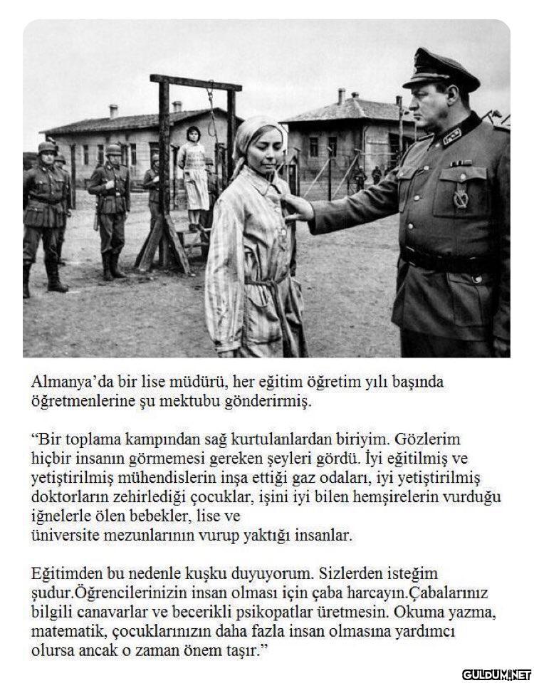 Almanya’da bir lise müdürü...