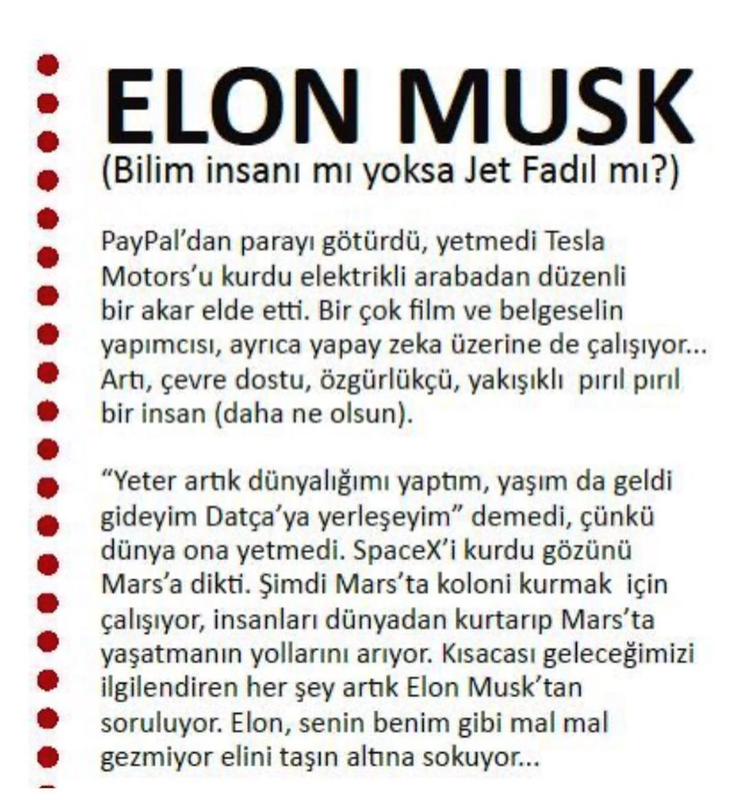 "Elon Musk, bilim insanı...