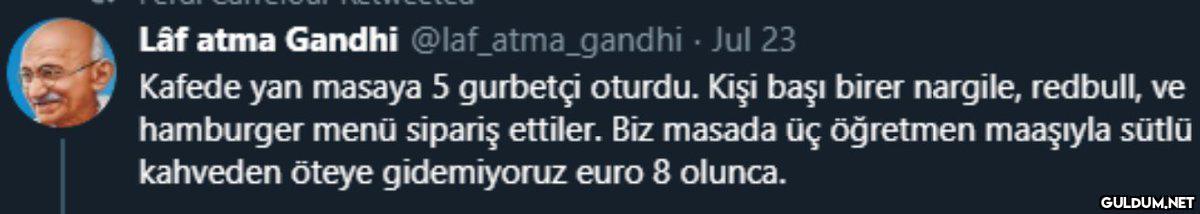 Lâf atma Gandhi...