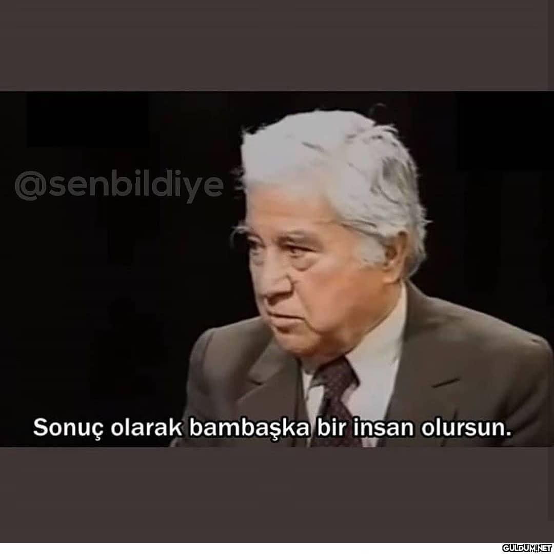 Sonuç olarak bambaşka bir...