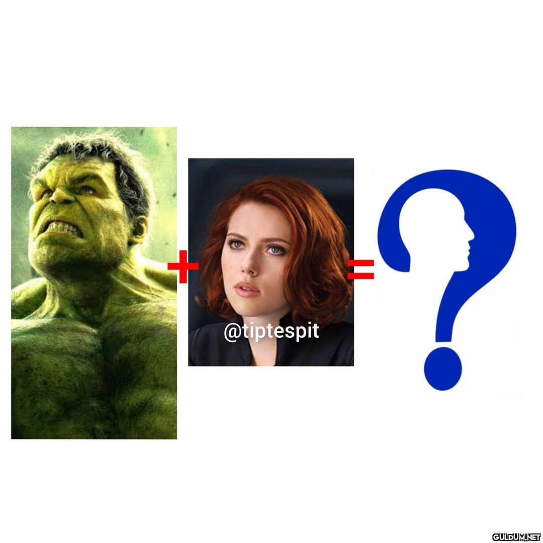 Hulk + Scarlett Johansson...