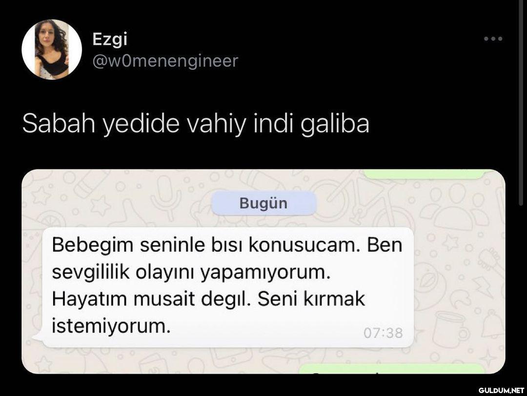 Aldatmış...  Ezgi...
