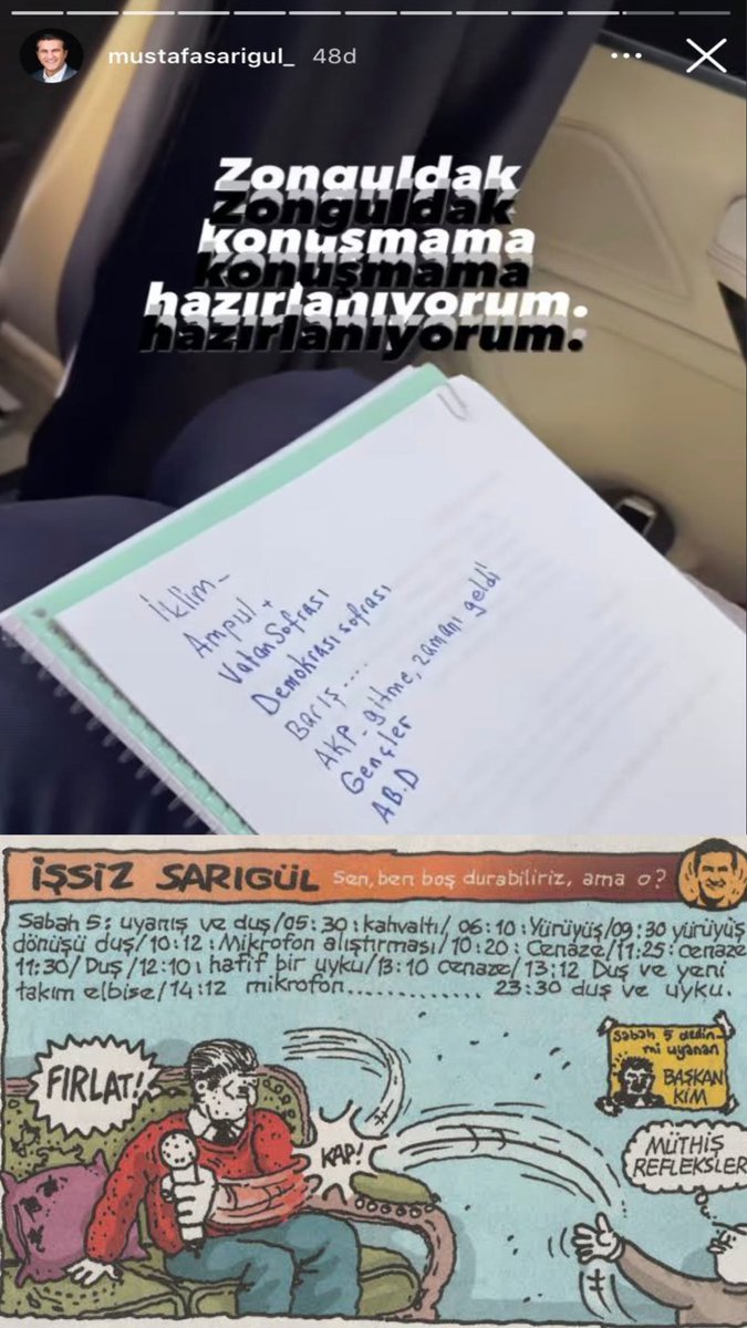 Sen, ben boş durabiliriz,...