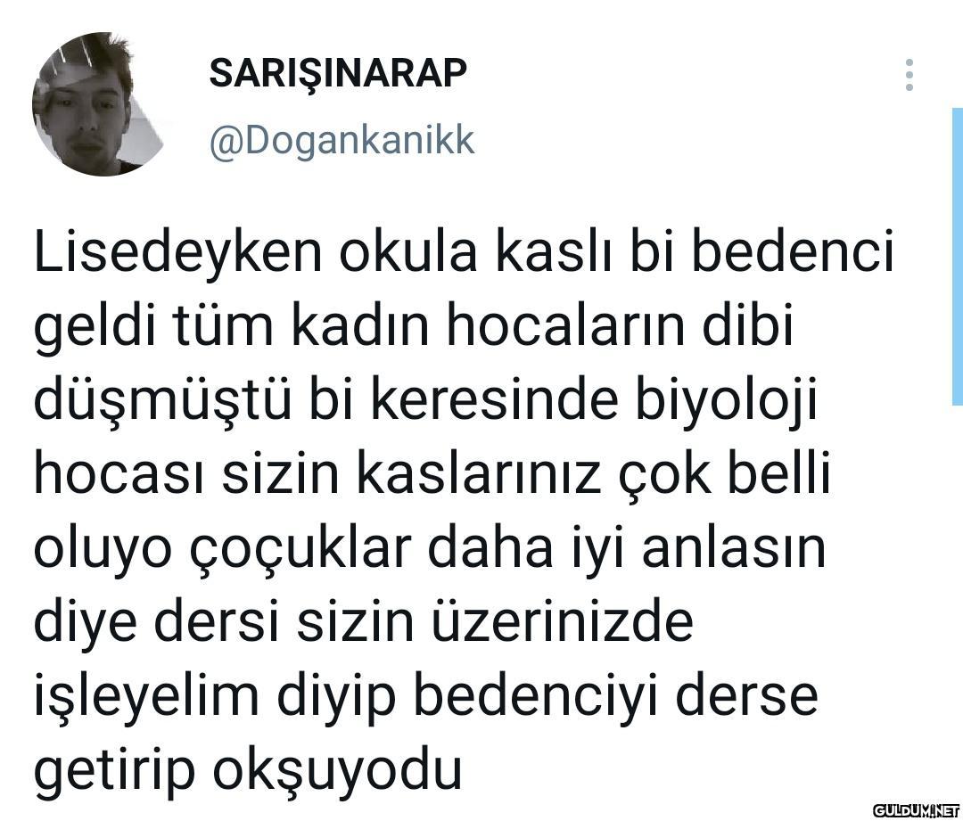 Ah şu biyoloji hocaları...