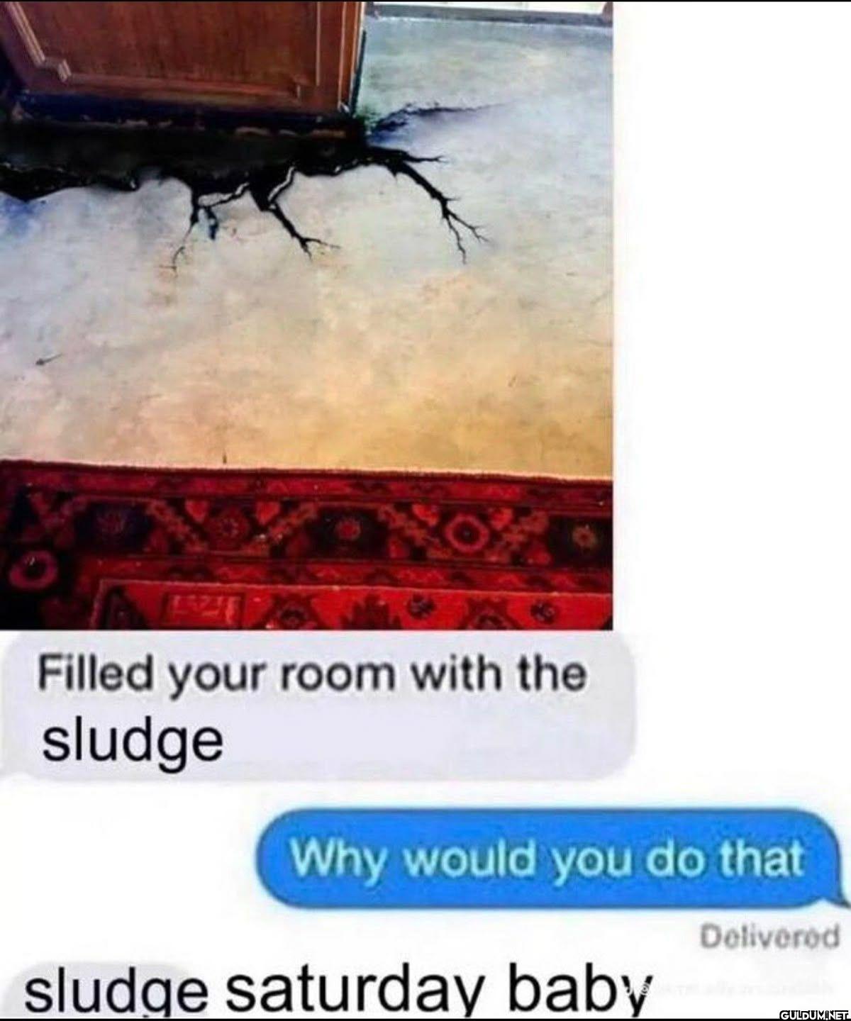 Filled your room with the...