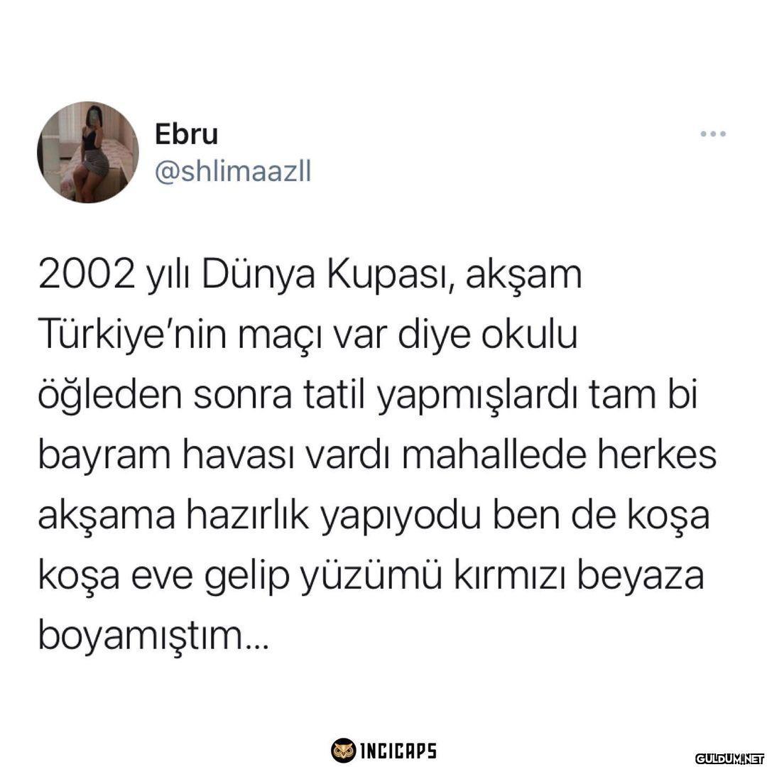 Bunu herkes hatırlamaz ...