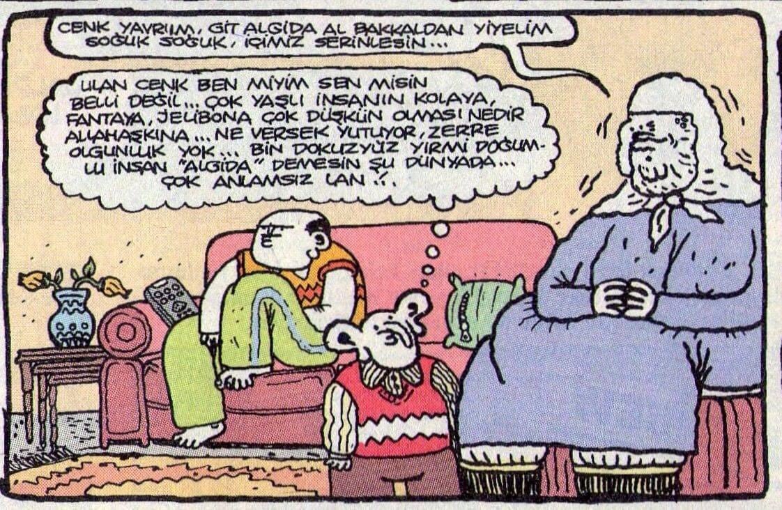 Abur cubur düşkünü yaşlı...