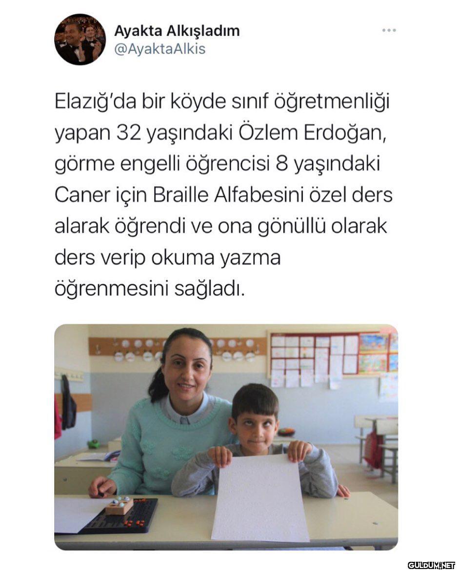 Ayakta Alkışladım...