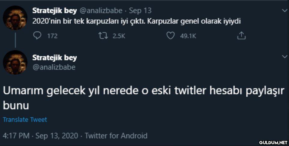 Stratejik bey @analizbabe...