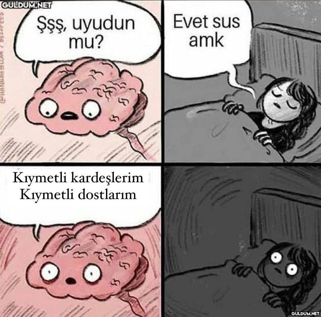 ŞŞş, uyudun mu? Evet sus...