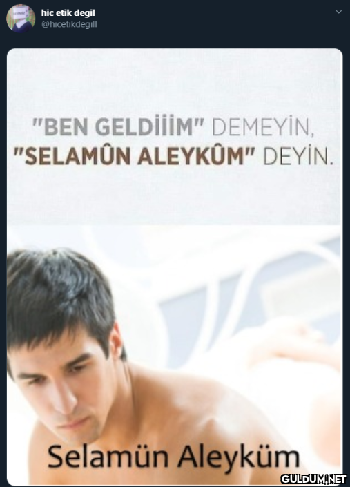 hic etik degil...