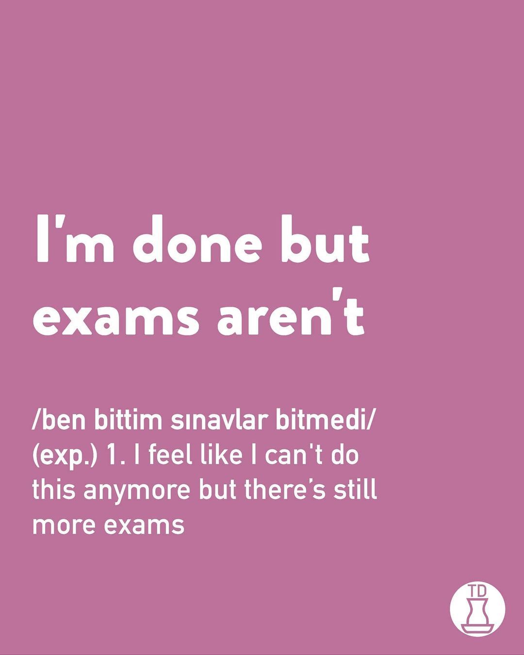 Finaller haftasındayken ve...