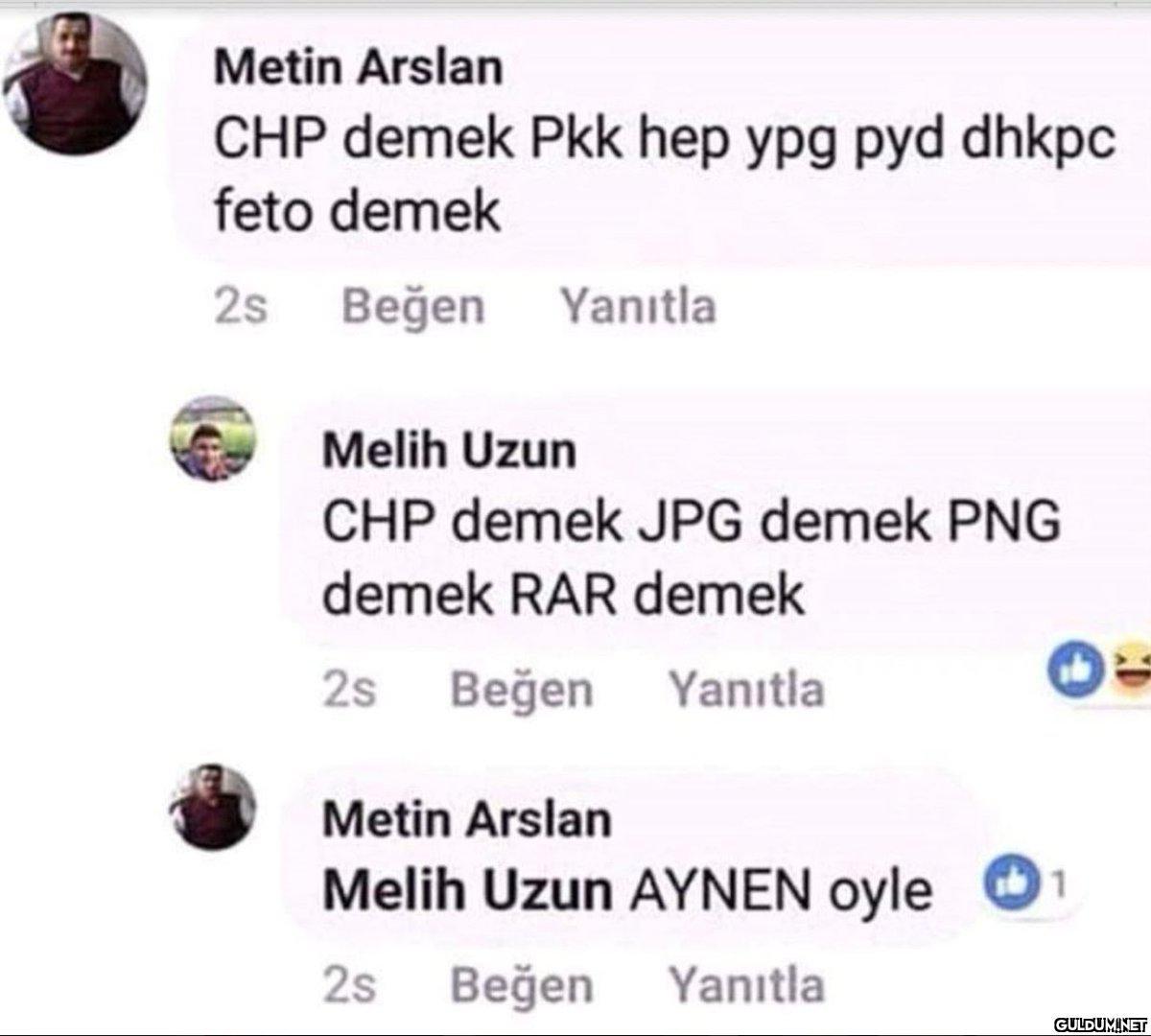 Metin Arslan CHP demek Pkk...