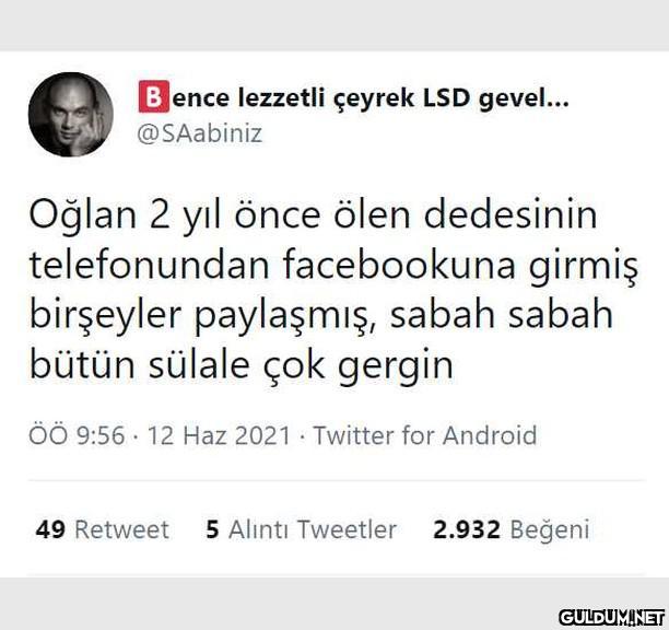 Bence lezzetli çeyrek LSD...