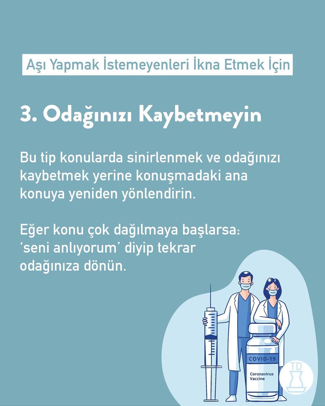 Günlük konuşmalarda aşı...