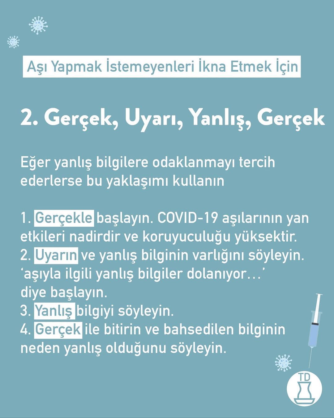 Günlük konuşmalarda aşı...